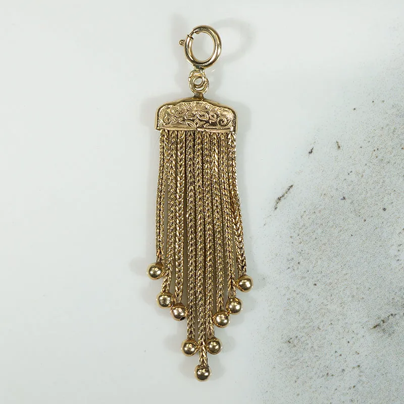 Saucy 14k Gold Flat Tassel from Ancient Influences