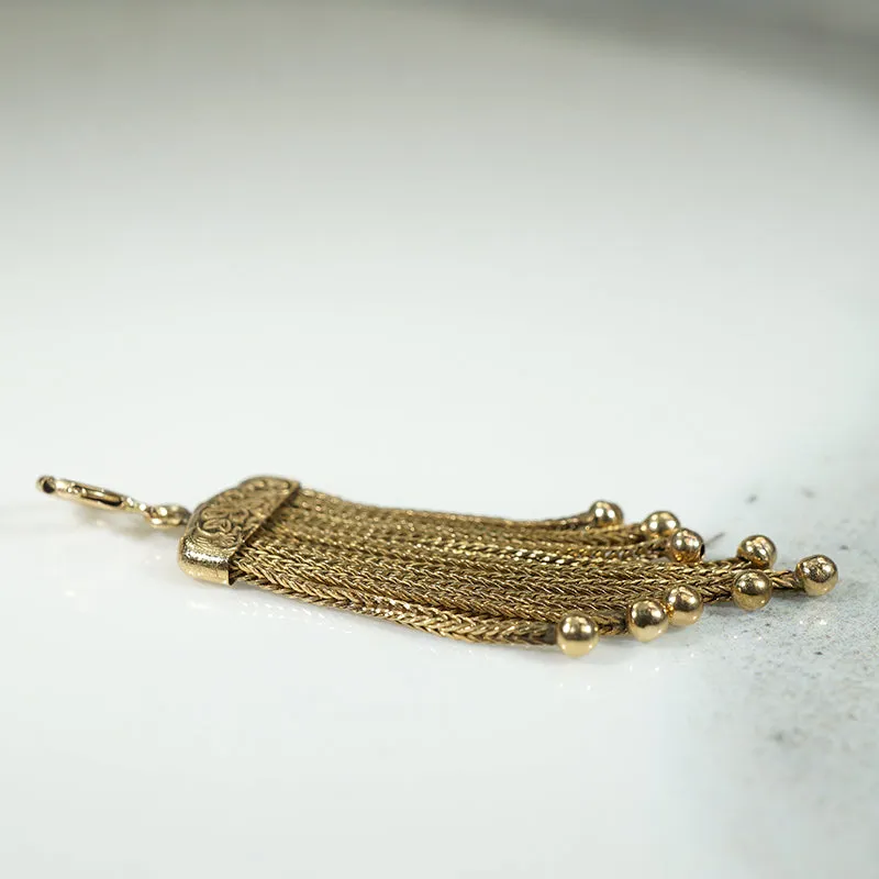 Saucy 14k Gold Flat Tassel from Ancient Influences