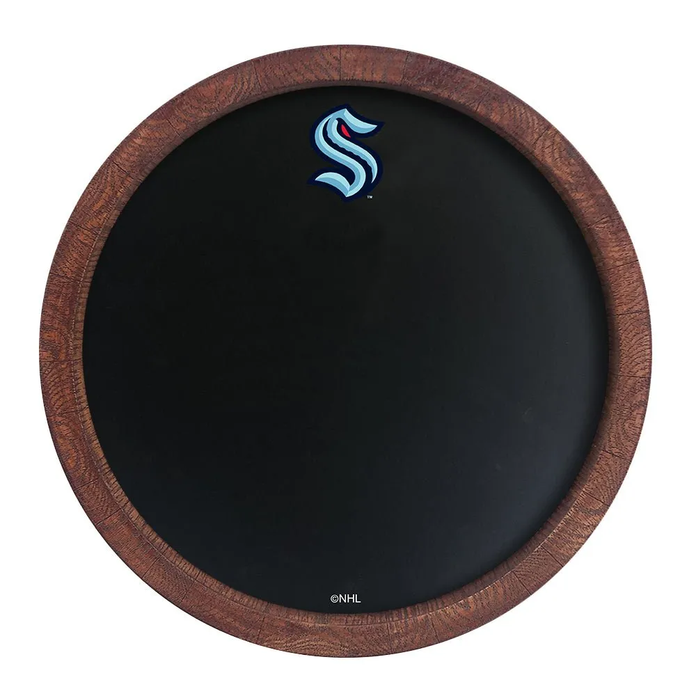 Seattle Kraken: Barrel Top Chalkboard Sign