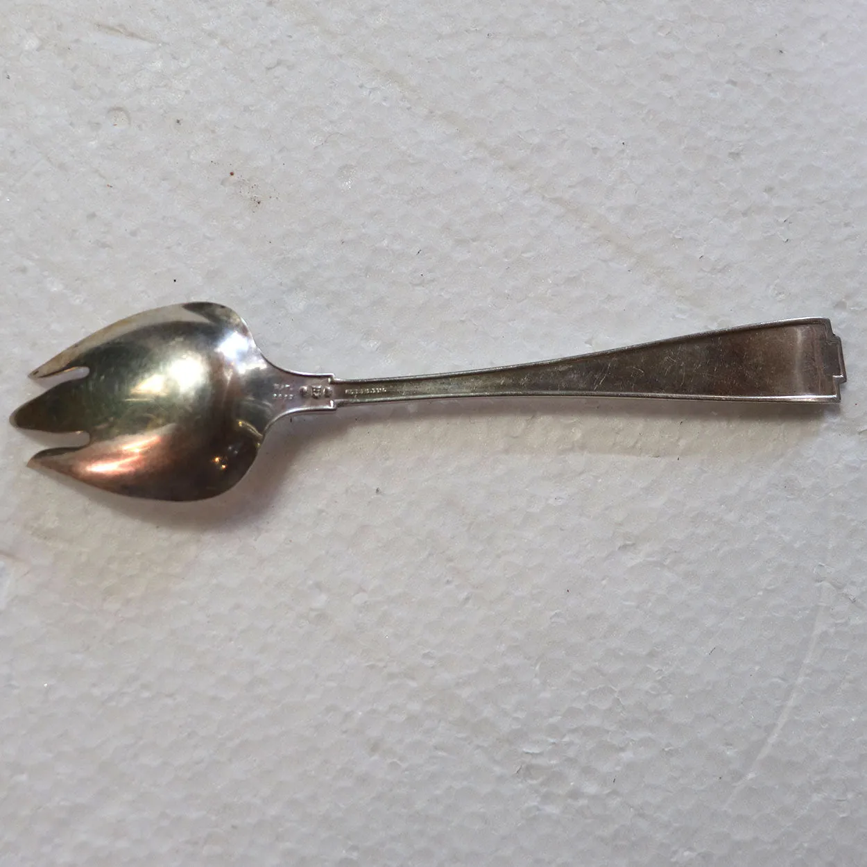 Set 10 American Gorham Sterling Silver Etruscan Pattern Ice Cream Forks
