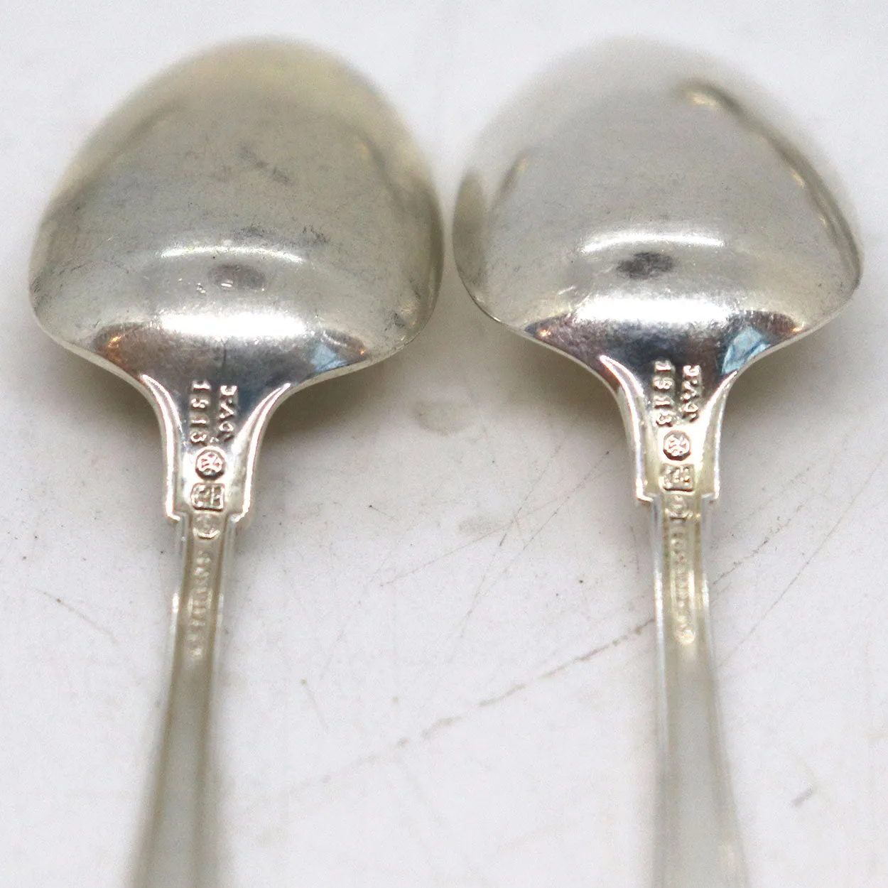 Set 12 American Gorham Sterling Silver Etruscan Pattern Demitasse Spoons