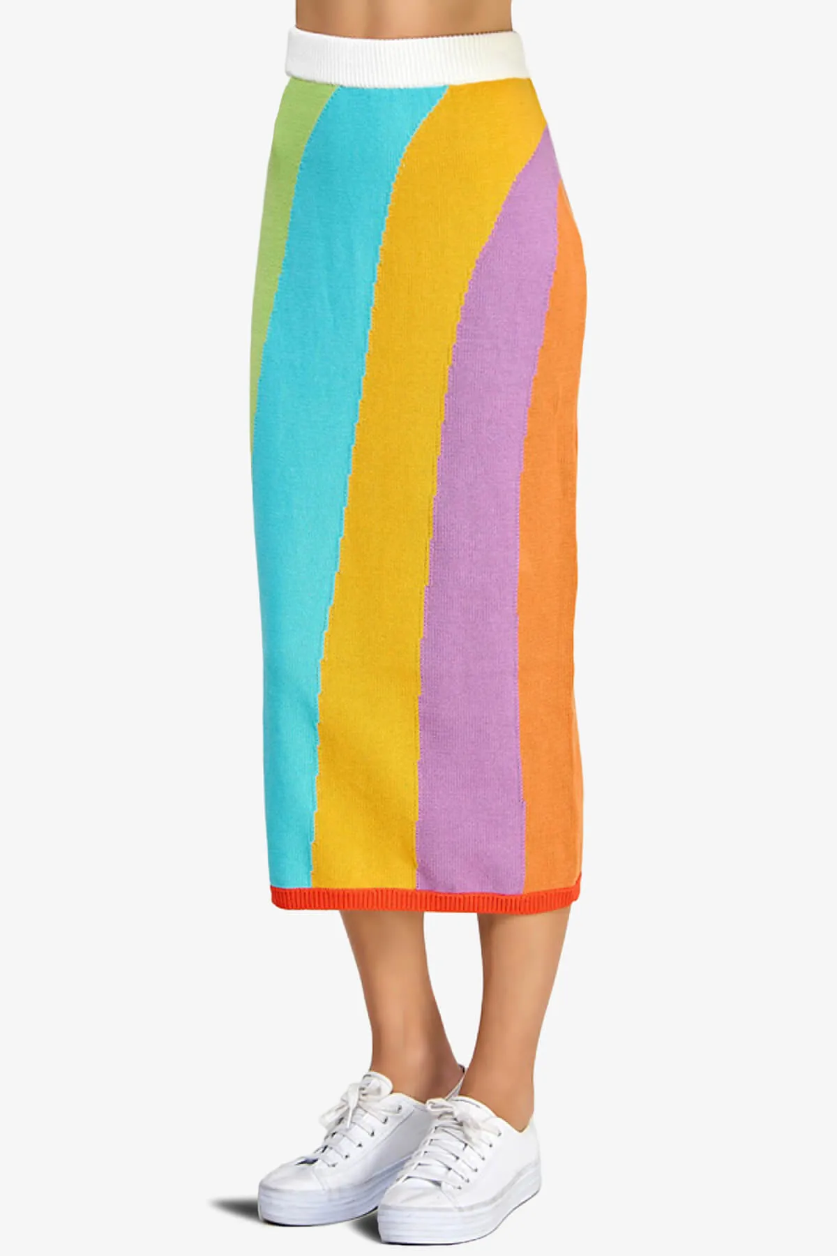 Shereen Intarsia Sweater Midi Skirt