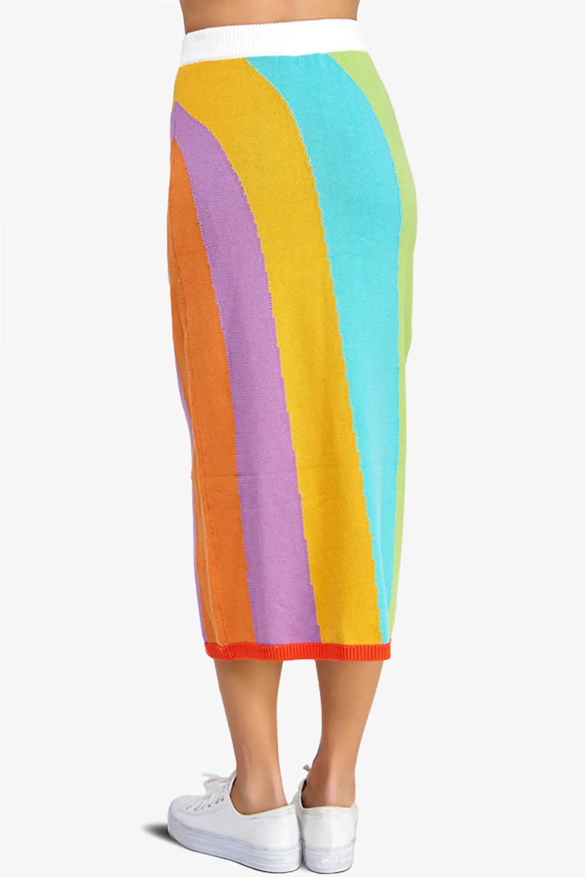 Shereen Intarsia Sweater Midi Skirt