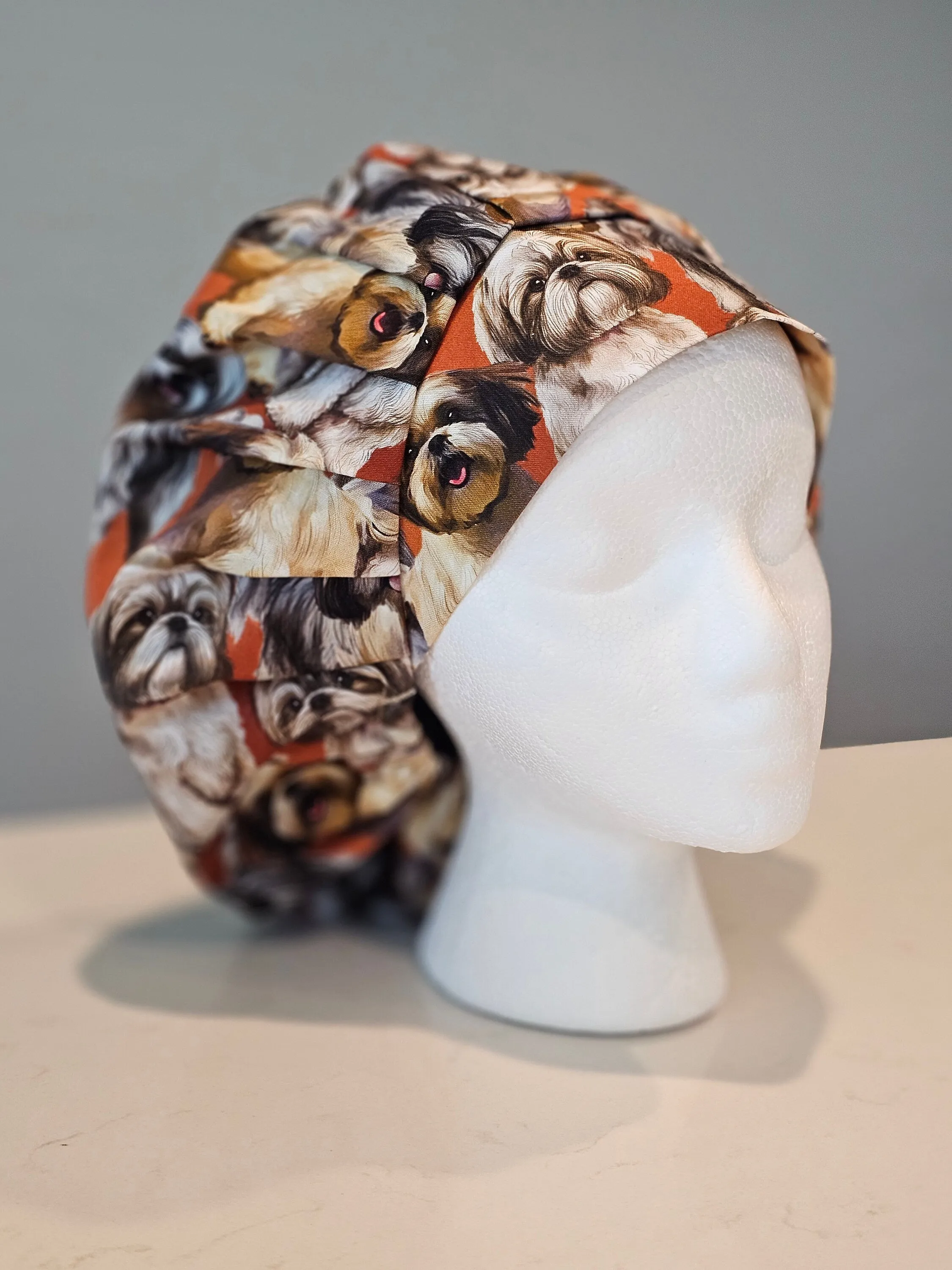 Shih Tzu Scrub Caps