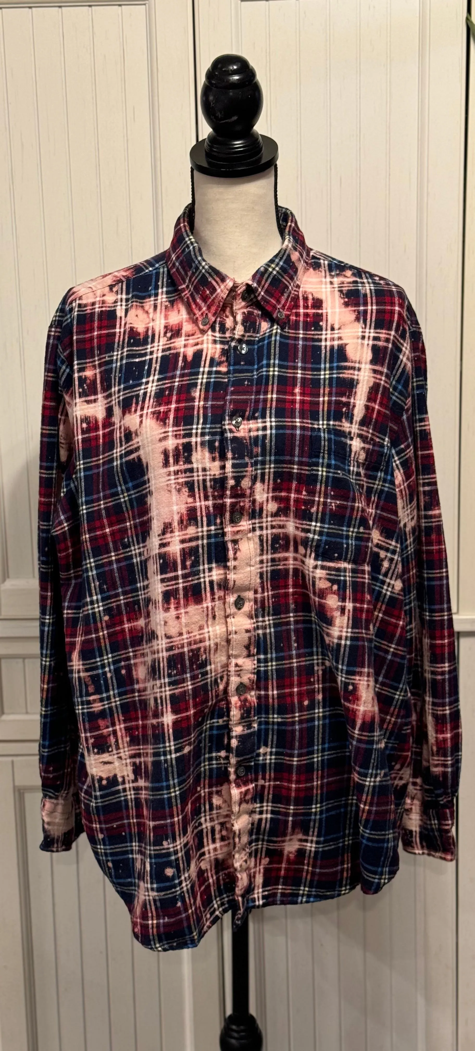 Sierra Distressed Flannel ~ Unisex Size XL