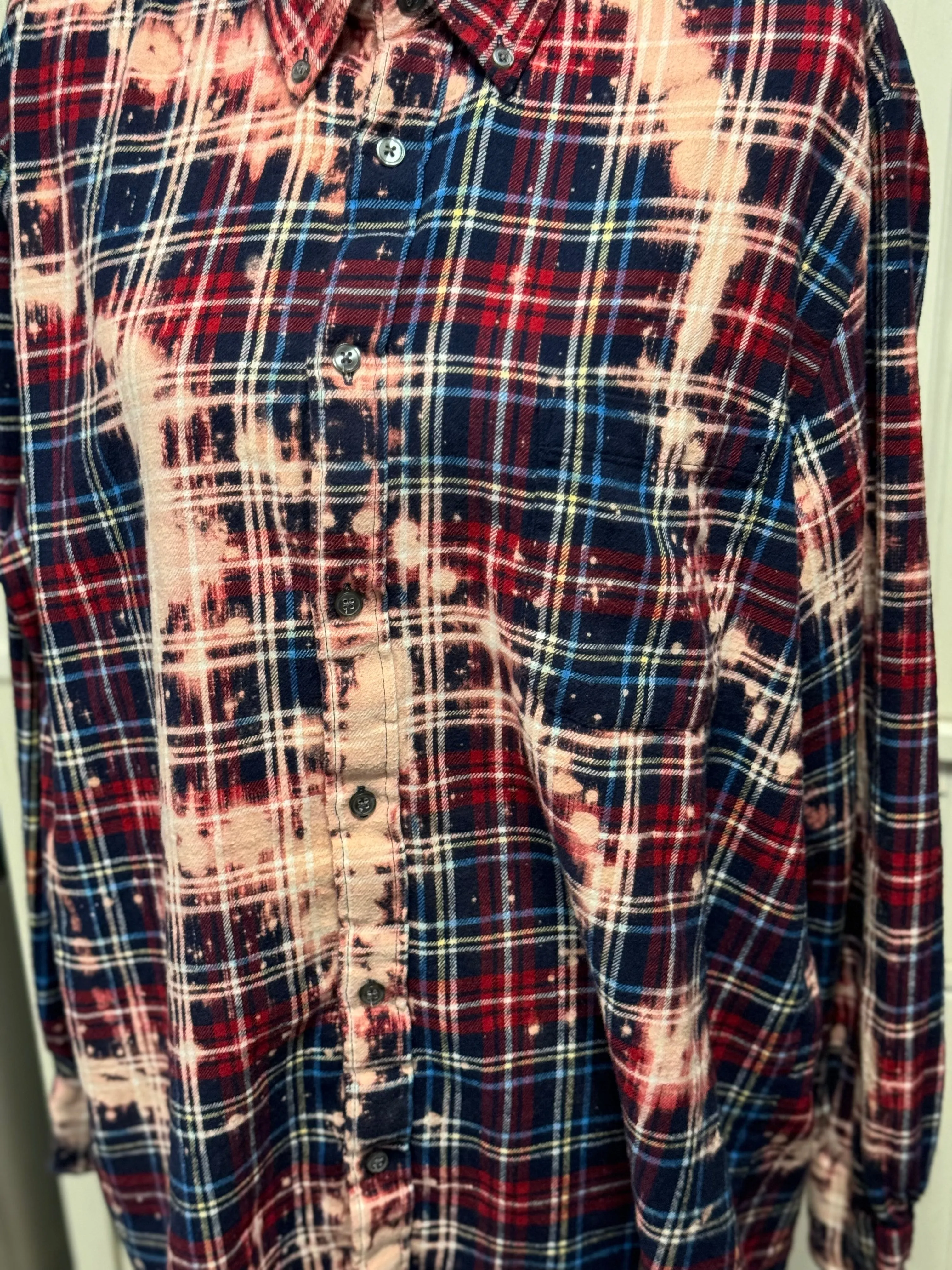 Sierra Distressed Flannel ~ Unisex Size XL
