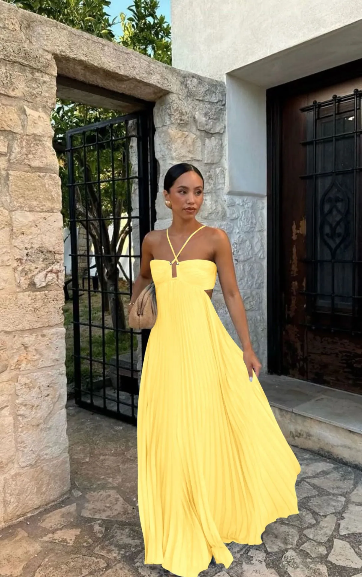 Silken Sway Strapless Dress