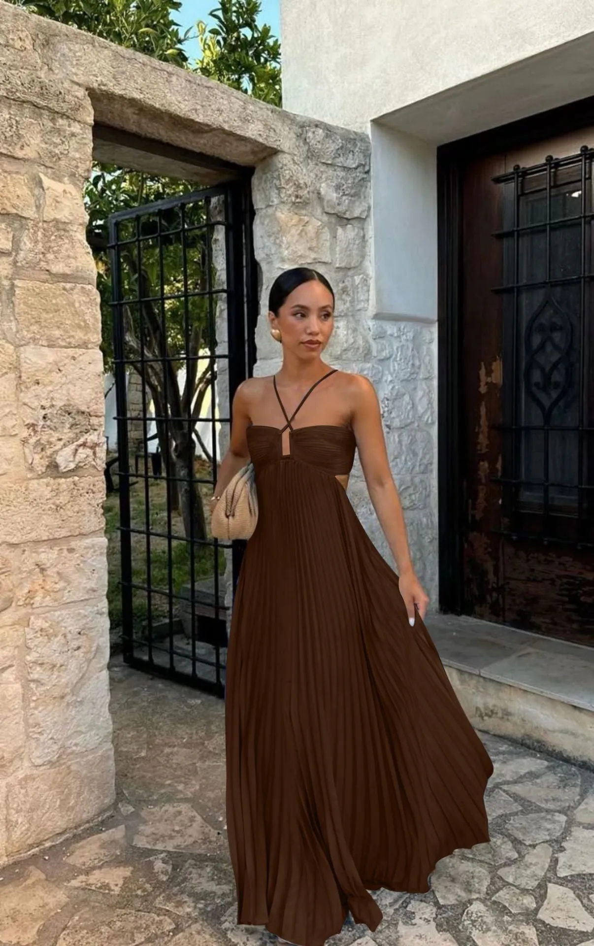 Silken Sway Strapless Dress
