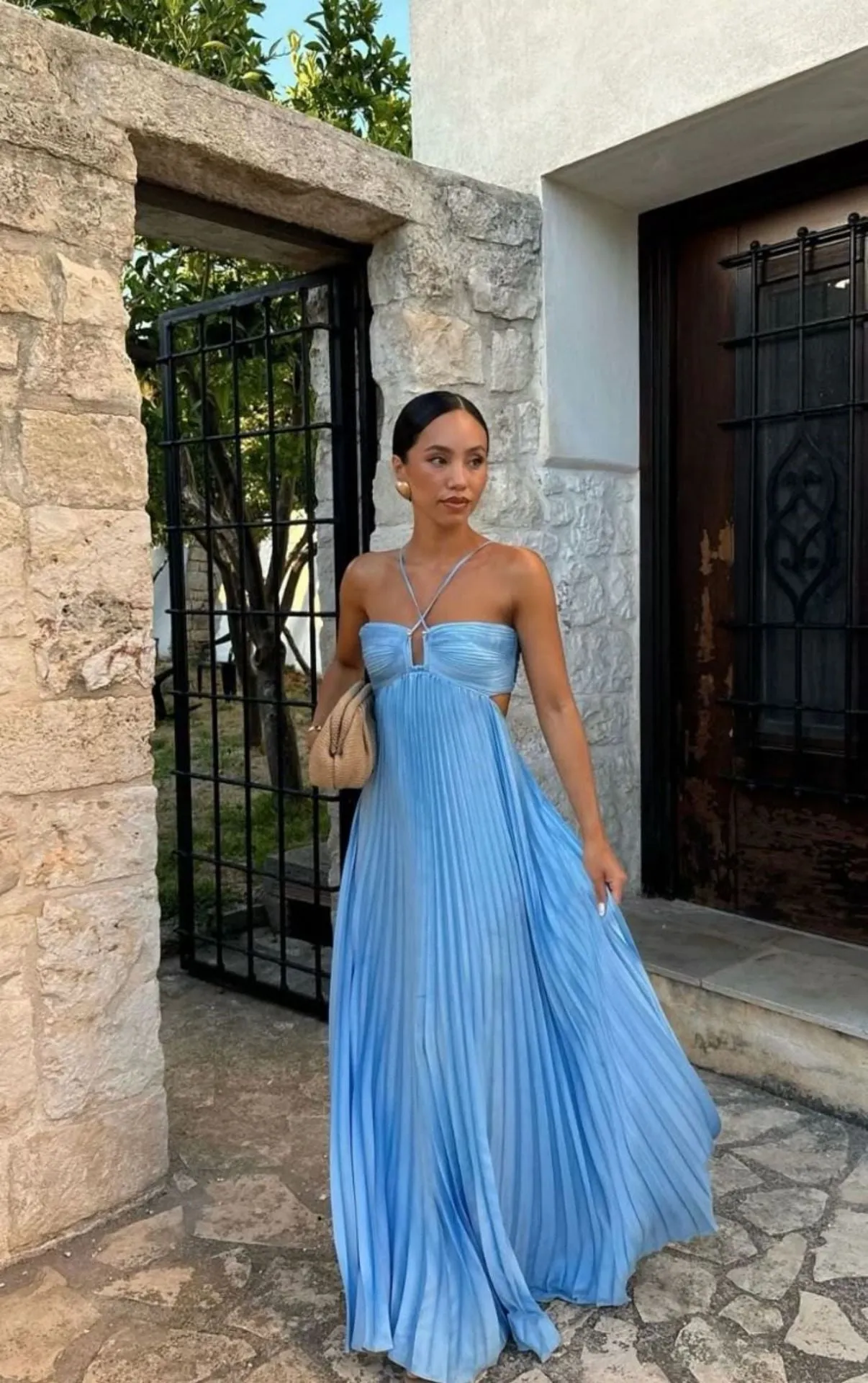 Silken Sway Strapless Dress