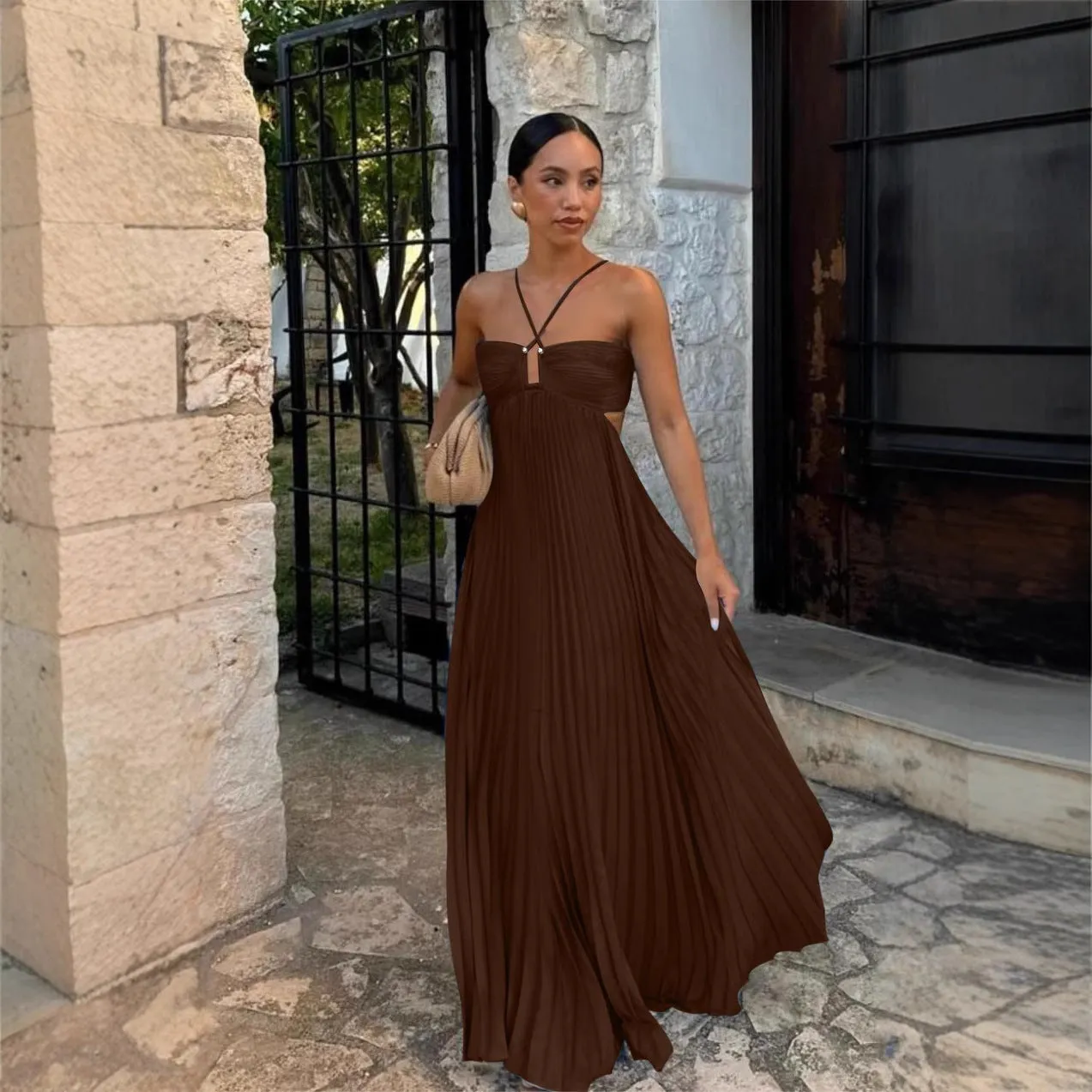 Silken Sway Strapless Dress