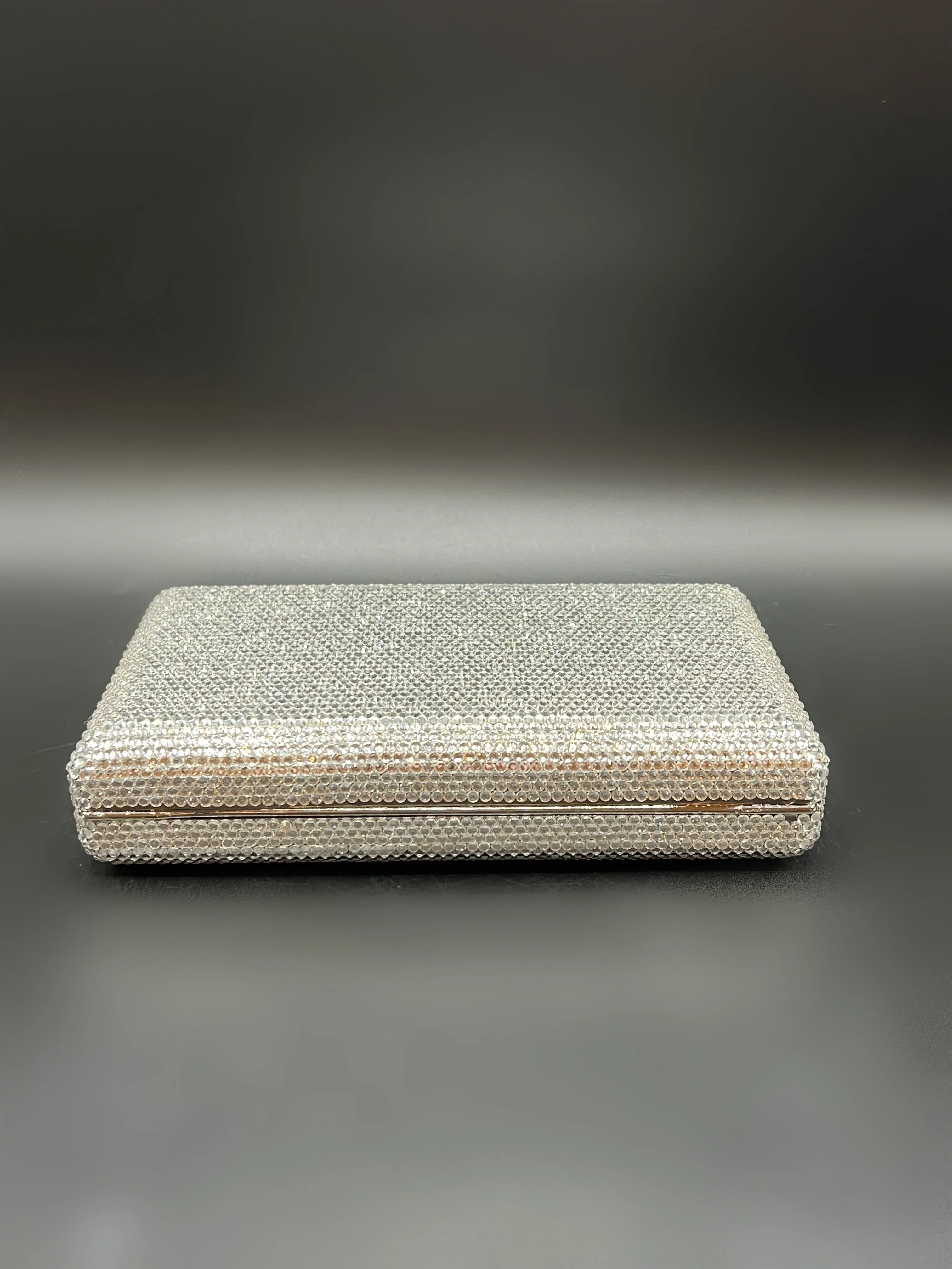 Silver Crystal Clutch