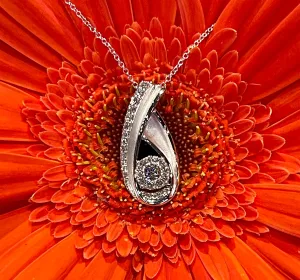 Simon G Diamond Pendant in 18K White Gold LP4530