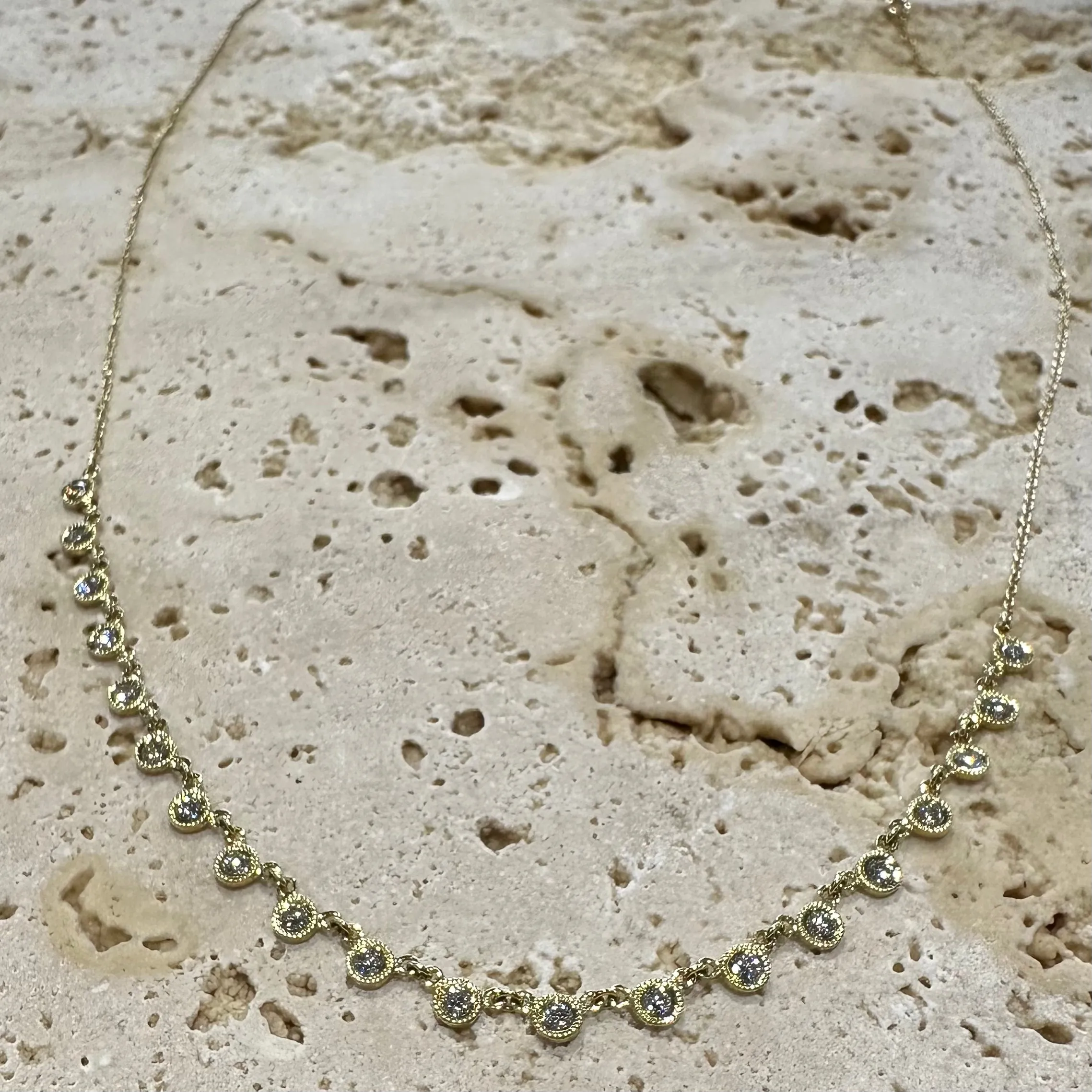Simon G Harmonie Diamond 18K Yellow Gold Necklace LP4668