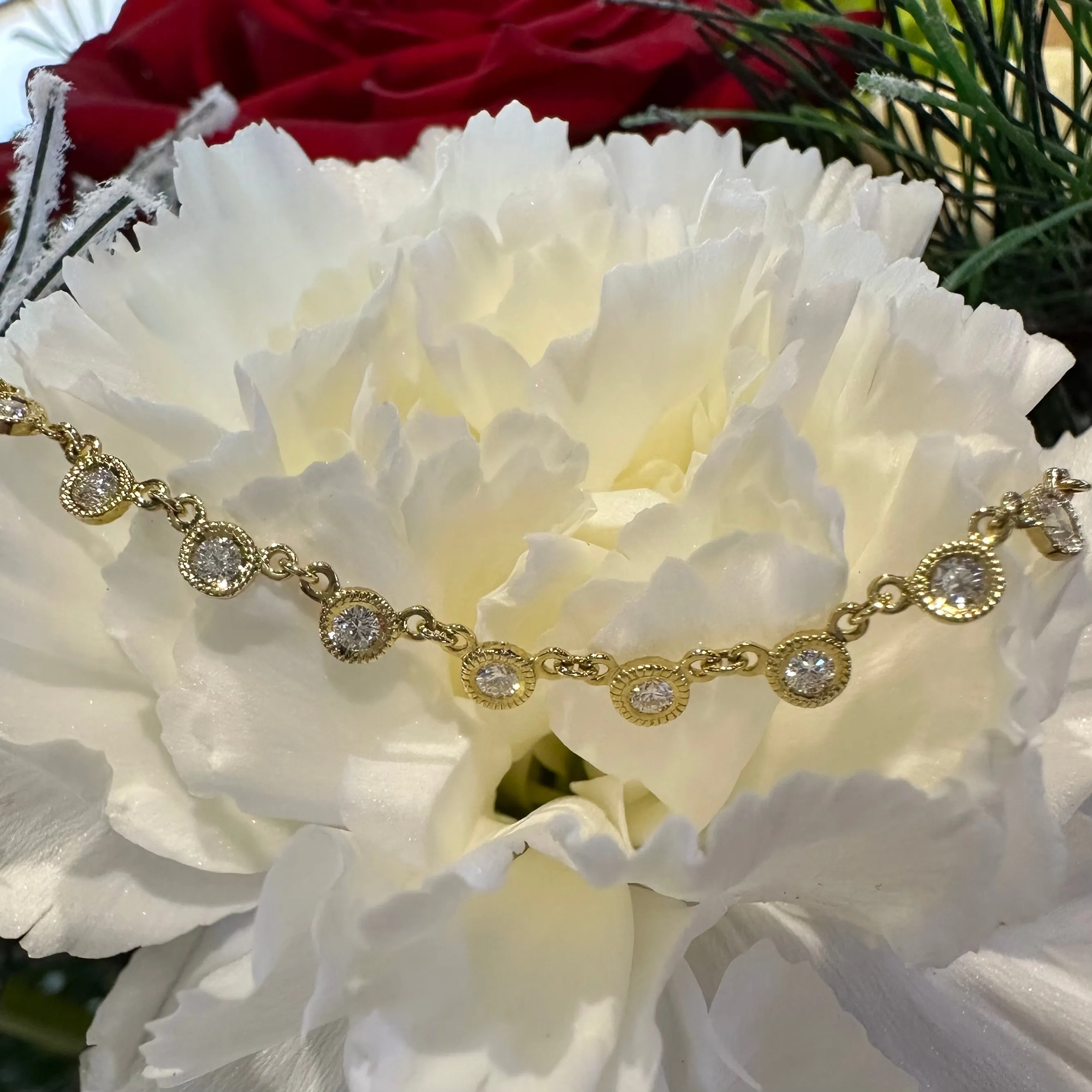 Simon G Harmonie Diamond 18K Yellow Gold Necklace LP4668