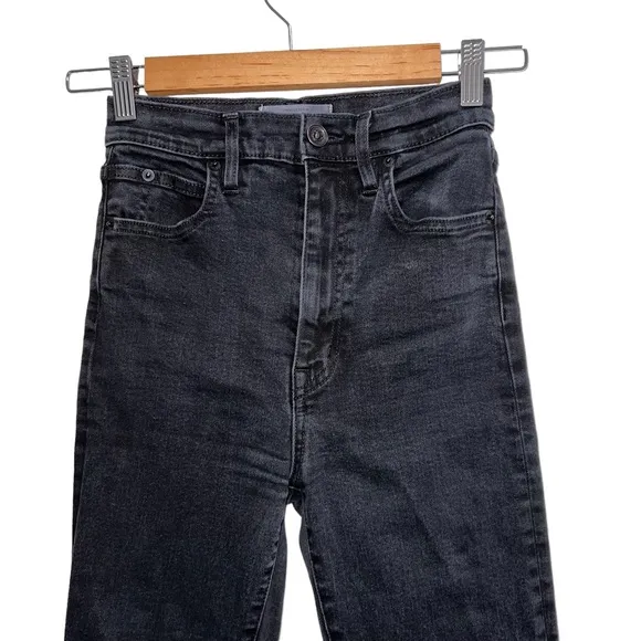 SLVRLAKE Beatnik High Rise Jean In Washed Black
