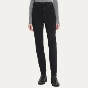 SLVRLAKE Beatnik High Rise Jean In Washed Black