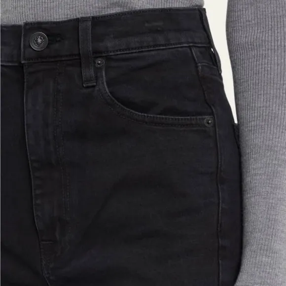 SLVRLAKE Beatnik High Rise Jean In Washed Black