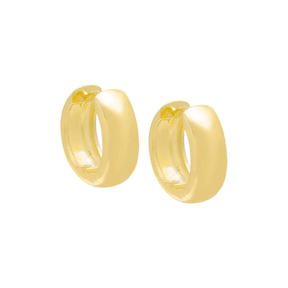 Solid Wide Huggie Earring