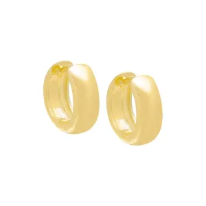 Solid Wide Huggie Earring
