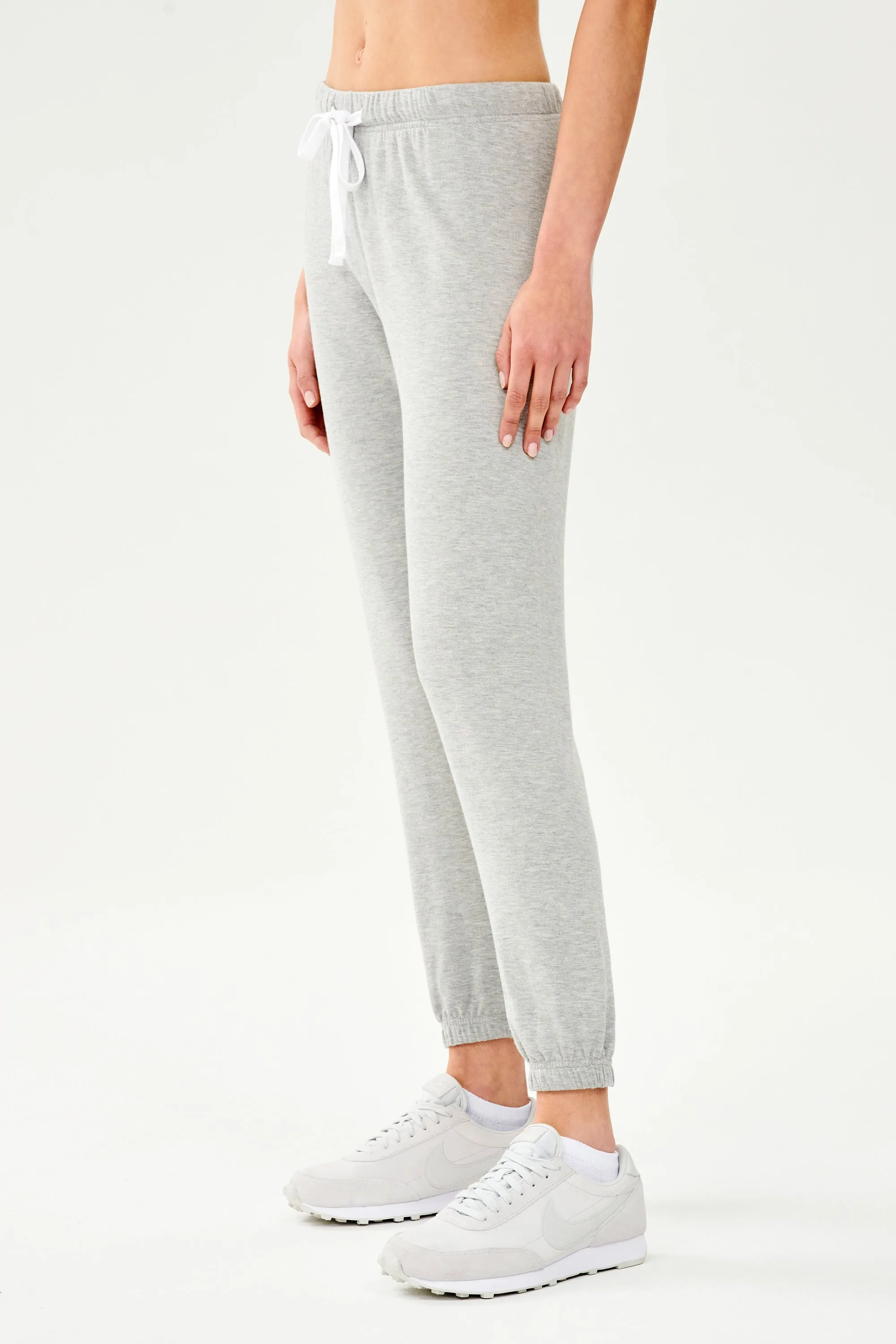 Sonja Fleece Sweatpant - Heather Grey