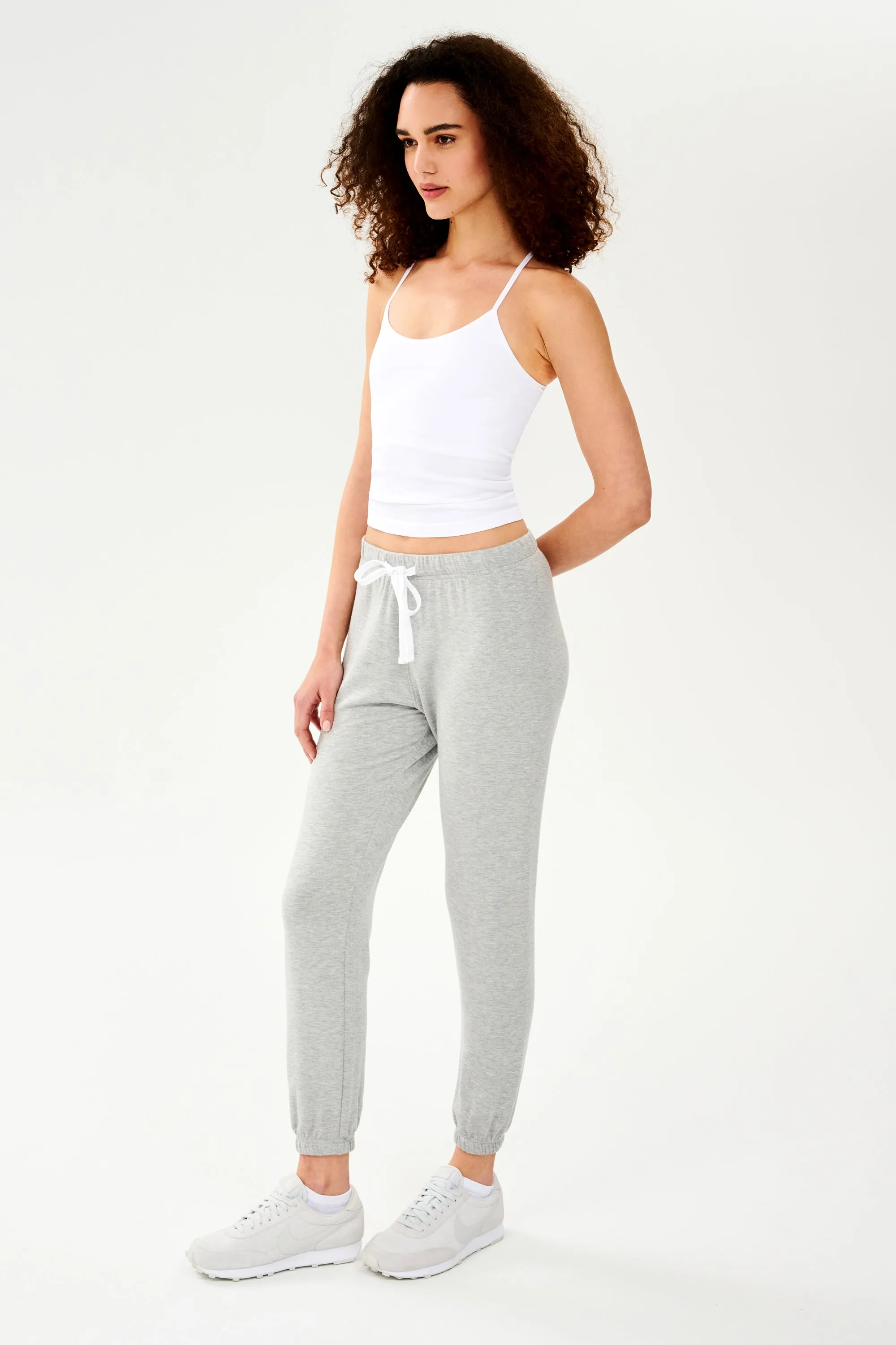 Sonja Fleece Sweatpant - Heather Grey