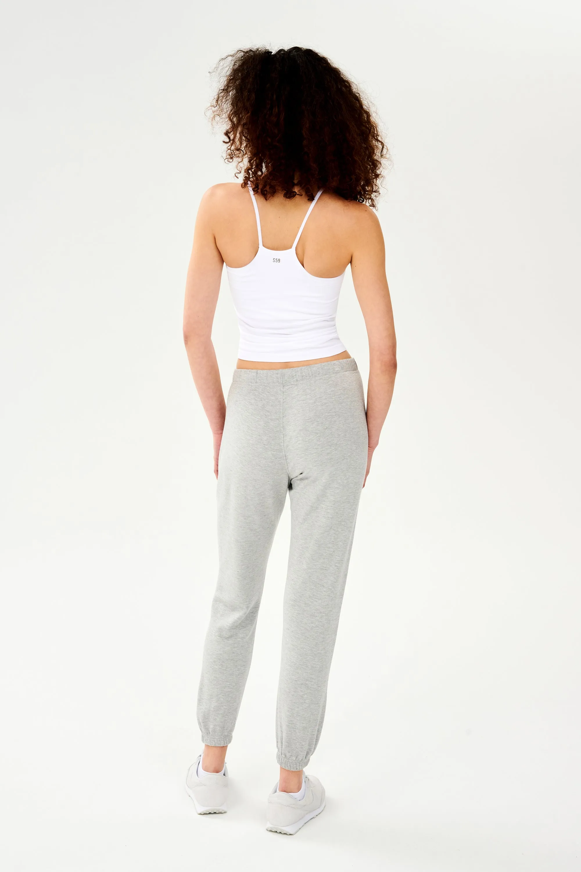 Sonja Fleece Sweatpant - Heather Grey