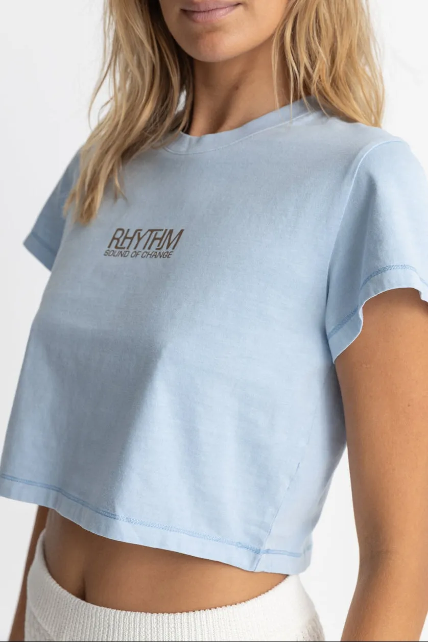 Sound Of Change Vintage Crop Crew Tee