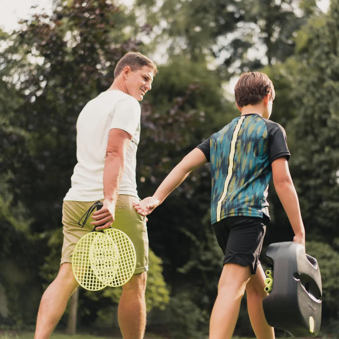 Speedball Set Turnball Strong (1 post, 2 rackets, and 1 ball) - Black/Yellow