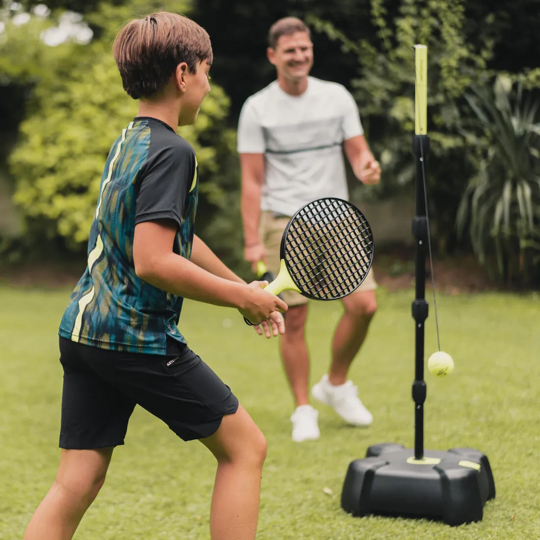 Speedball Set Turnball Strong (1 post, 2 rackets, and 1 ball) - Black/Yellow