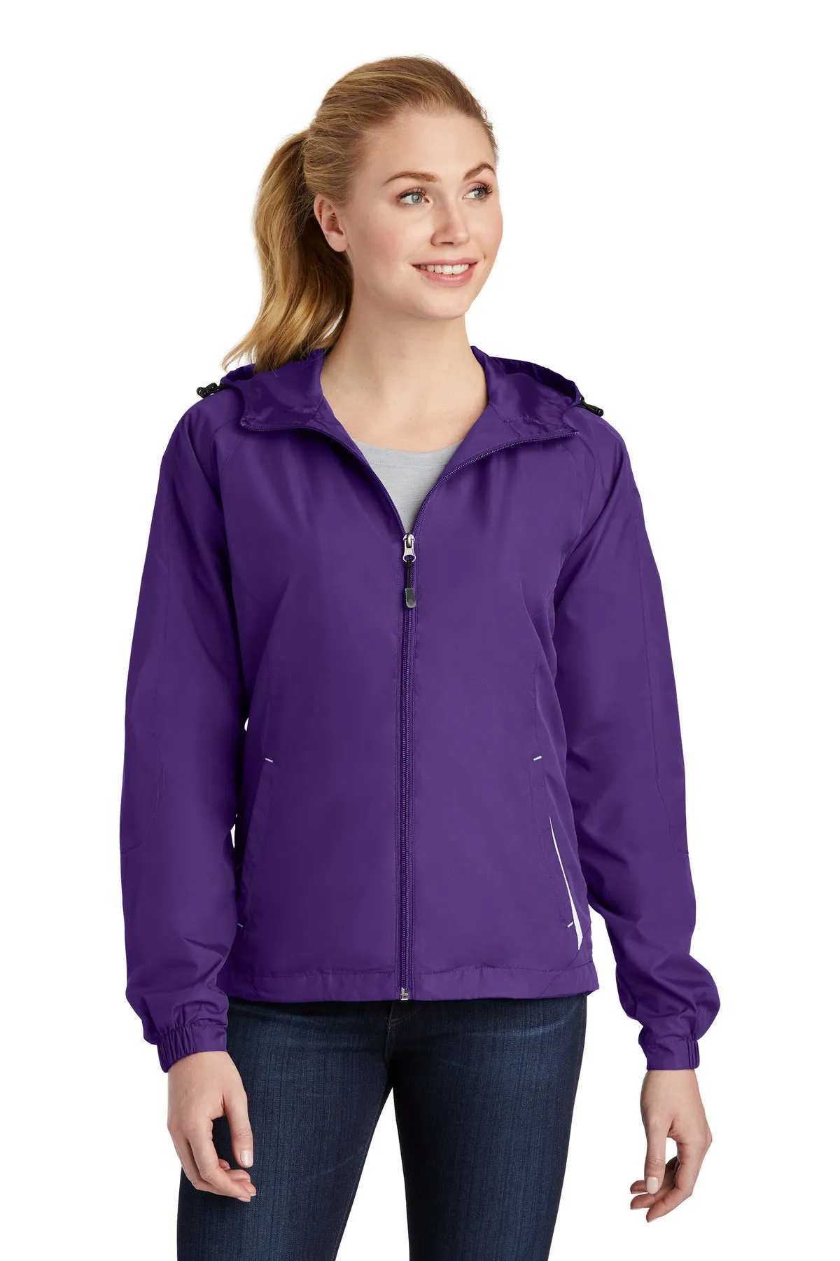 Sport-Tek¨ Ladies Colorblock Hooded Raglan Jacket. LST76