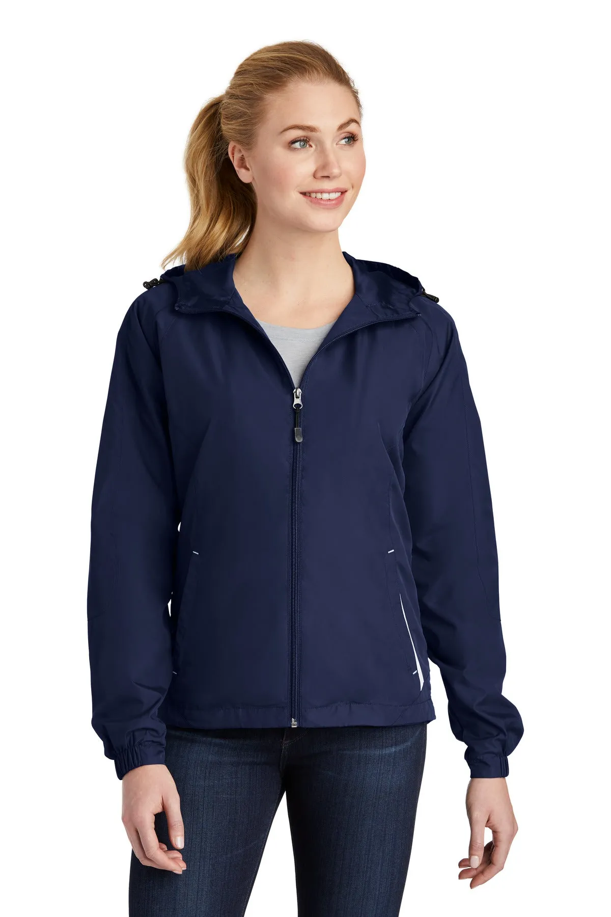 Sport-Tek¨ Ladies Colorblock Hooded Raglan Jacket. LST76