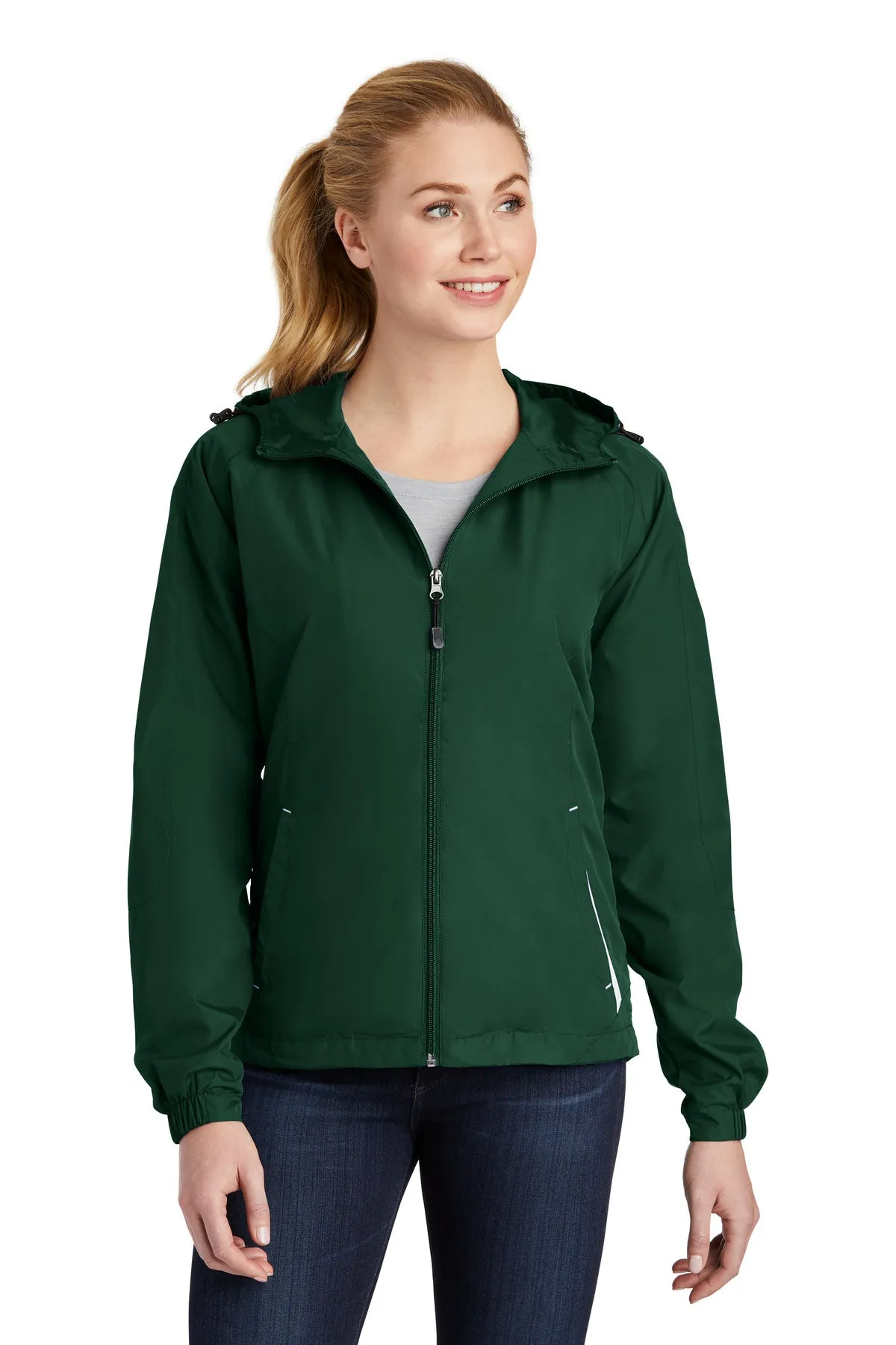 Sport-Tek¨ Ladies Colorblock Hooded Raglan Jacket. LST76