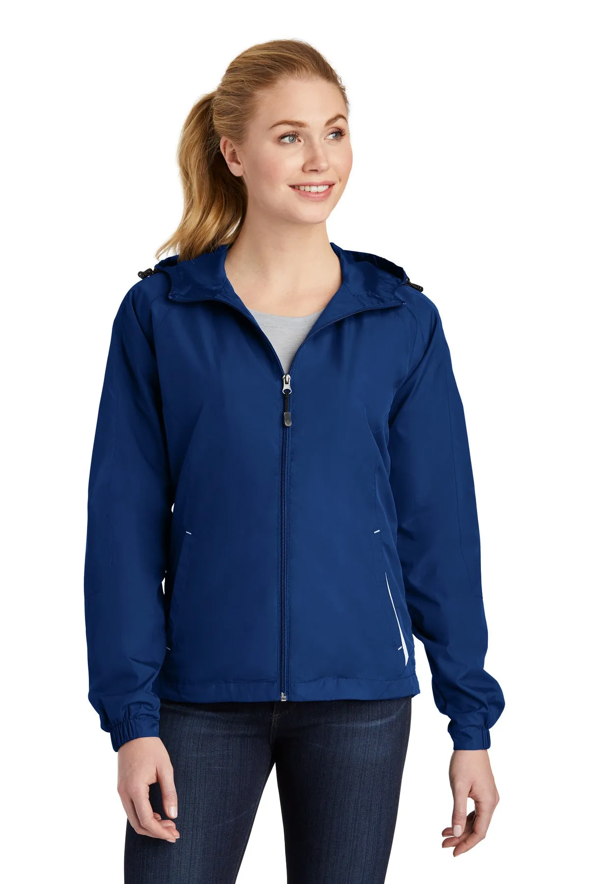 Sport-Tek¨ Ladies Colorblock Hooded Raglan Jacket. LST76