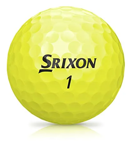 Srixon Q-Star Tour 2 Golf Balls, Yellow (One Dozen)