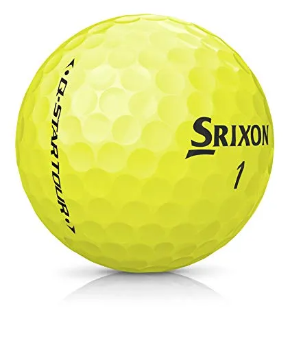 Srixon Q-Star Tour 2 Golf Balls, Yellow (One Dozen)