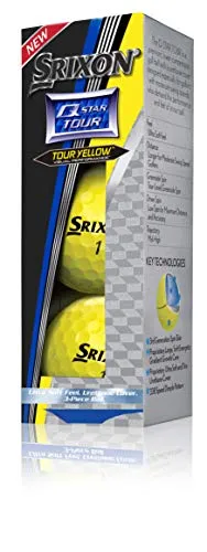Srixon Q-Star Tour 2 Golf Balls, Yellow (One Dozen)