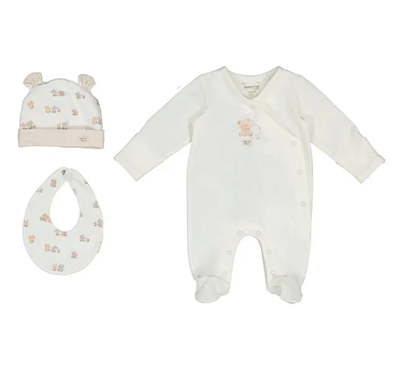 SS25 Mayoral - Neutral 3 Piece Babygrow Gift Set