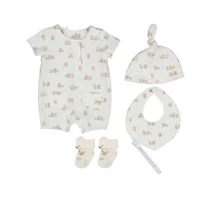 SS25 Mayoral - Neutral 4 Piece Romper Gift Set