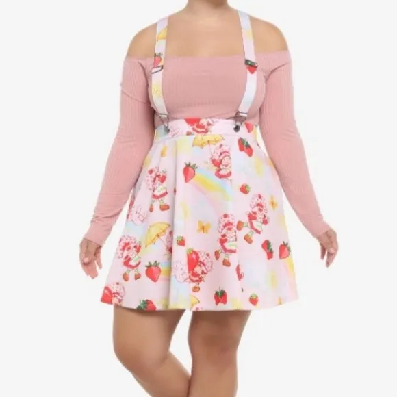 Strawberry Shortcake Suspender Skirt  NWT Size Small
