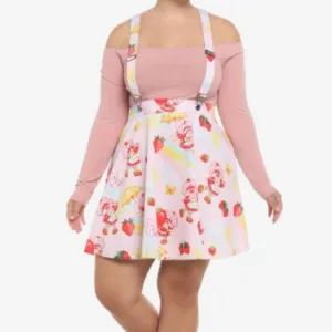 Strawberry Shortcake Suspender Skirt  NWT Size Small