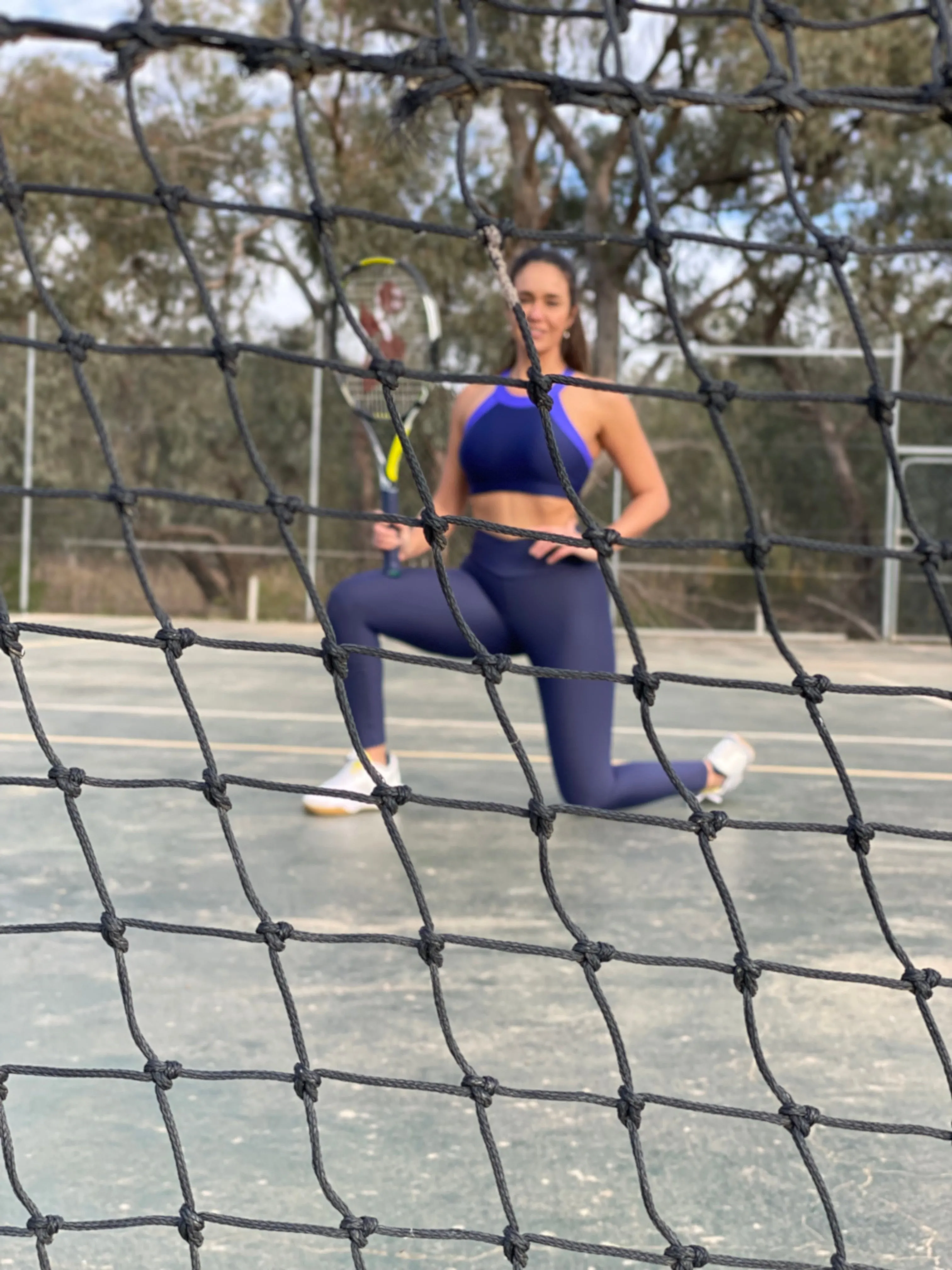 Strong Cropped Top | Activewear | Navy and Blue