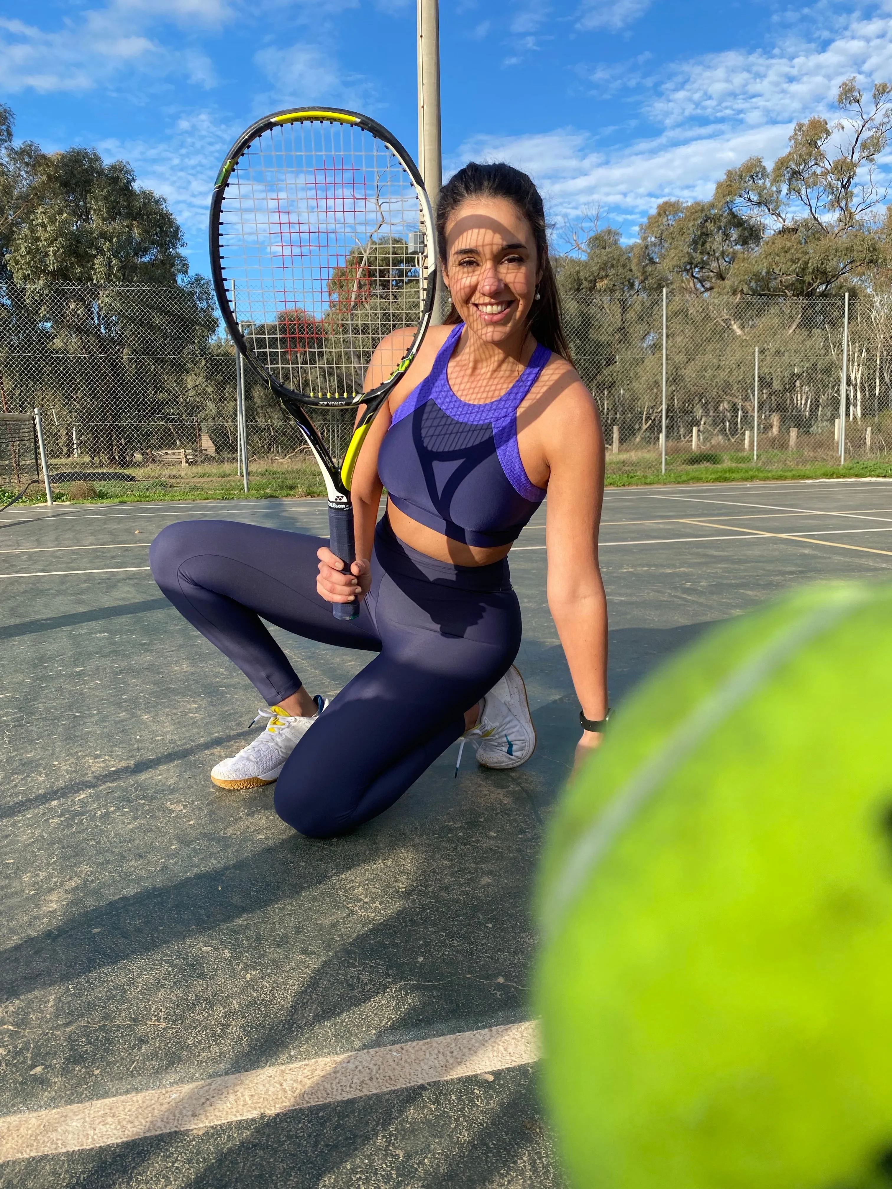 Strong Cropped Top | Activewear | Navy and Blue
