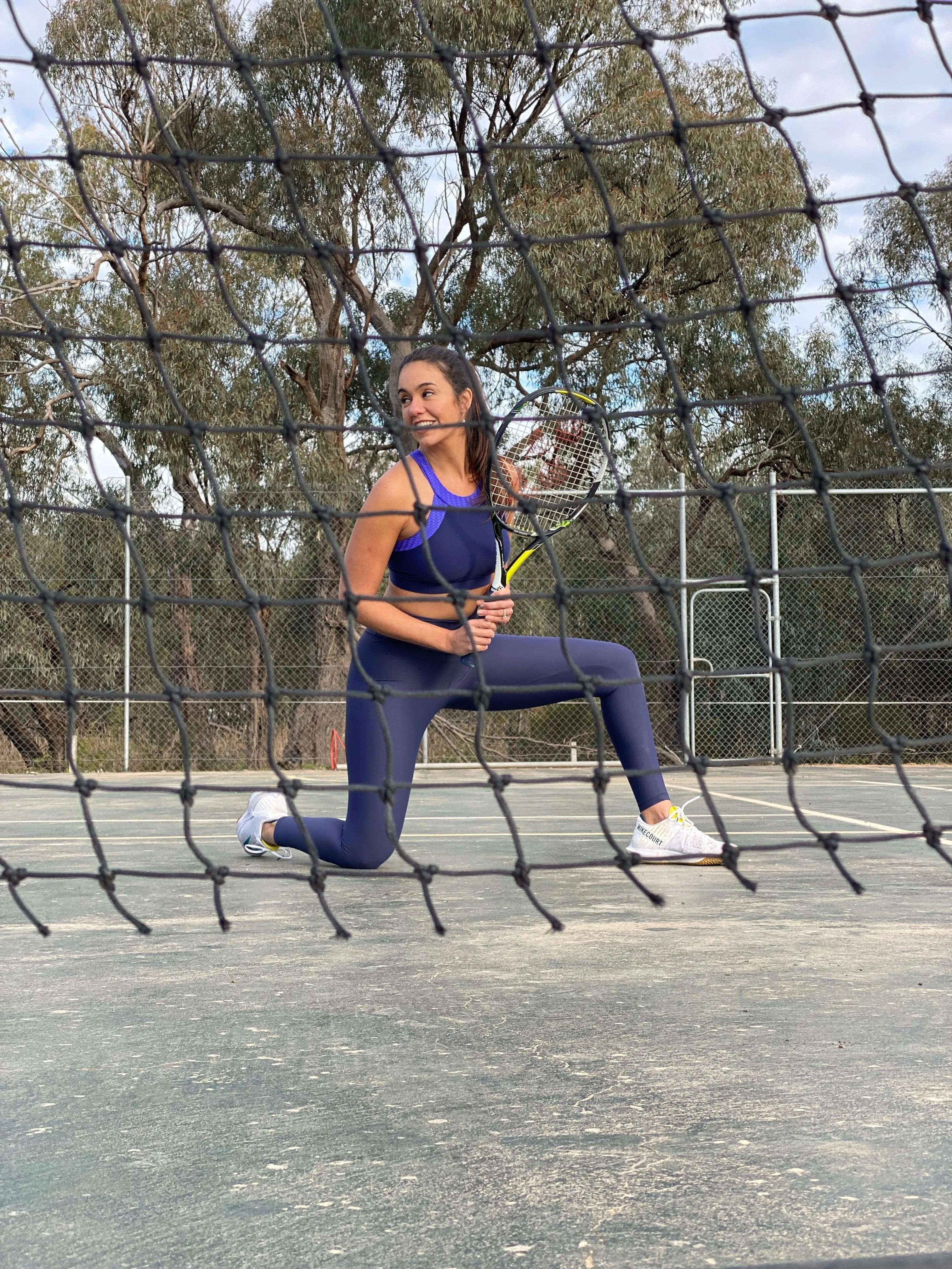 Strong Cropped Top | Activewear | Navy and Blue