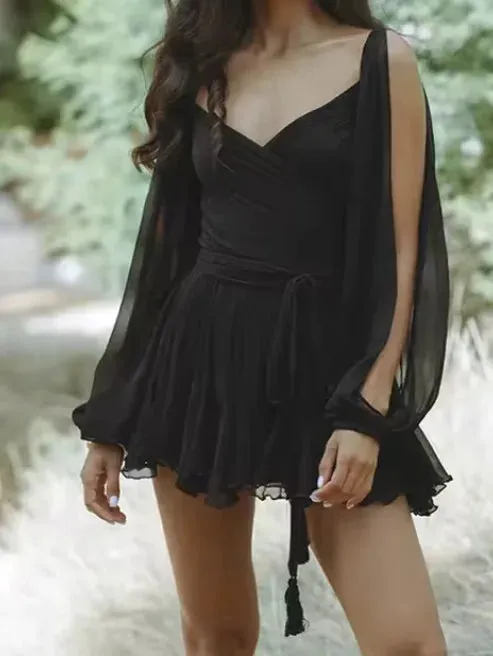 Summer Breeze V-Neck Mini Dress