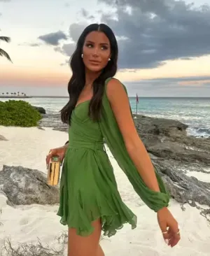 Summer Breeze V-Neck Mini Dress