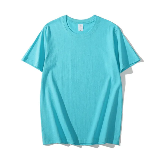Summer Cotton Mens T-shirt Short-sleeve ManPure Color s clothing t shirts Tops Tee men