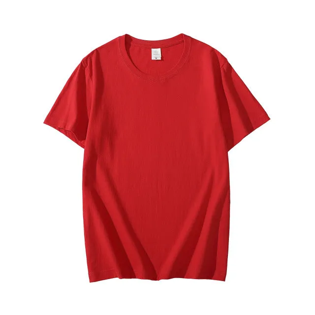 Summer Cotton Mens T-shirt Short-sleeve ManPure Color s clothing t shirts Tops Tee men
