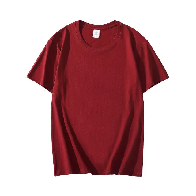 Summer Cotton Mens T-shirt Short-sleeve ManPure Color s clothing t shirts Tops Tee men