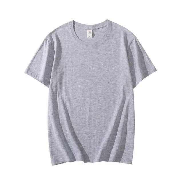 Summer Cotton Mens T-shirt Short-sleeve ManPure Color s clothing t shirts Tops Tee men