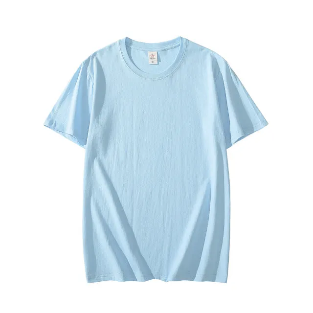 Summer Cotton Mens T-shirt Short-sleeve ManPure Color s clothing t shirts Tops Tee men